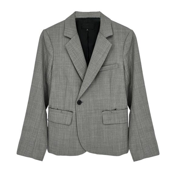 NILI LOTAN Jefferson Jacket Blazer in Grey 8 - Picture 3 of 10